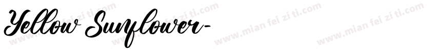 Yellow Sunflower字体转换